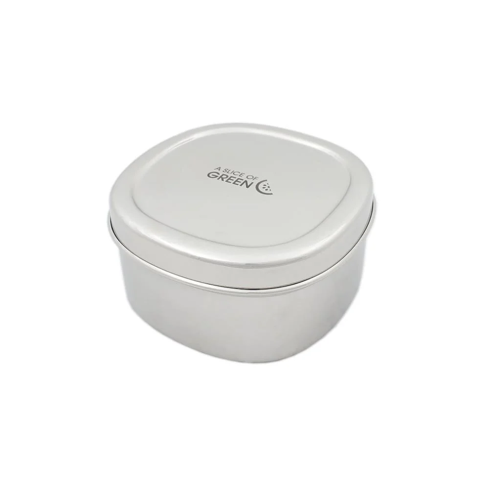 A Slice of Green Stainless Steel 650ml Food Container - Bundi - Image 3
