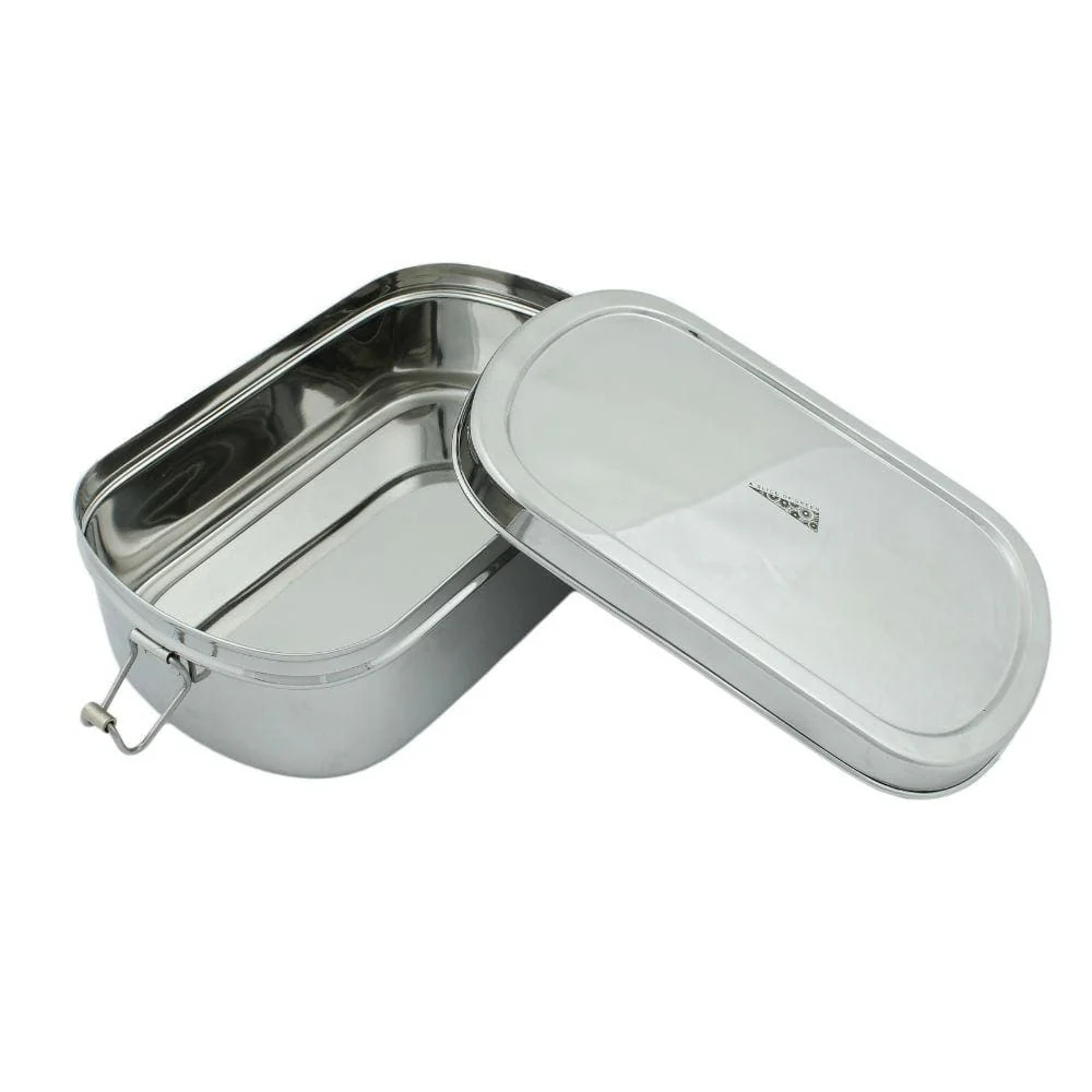 A Slice of Green Stainless Steel Extra Large Oval Lunch Box - Image 3