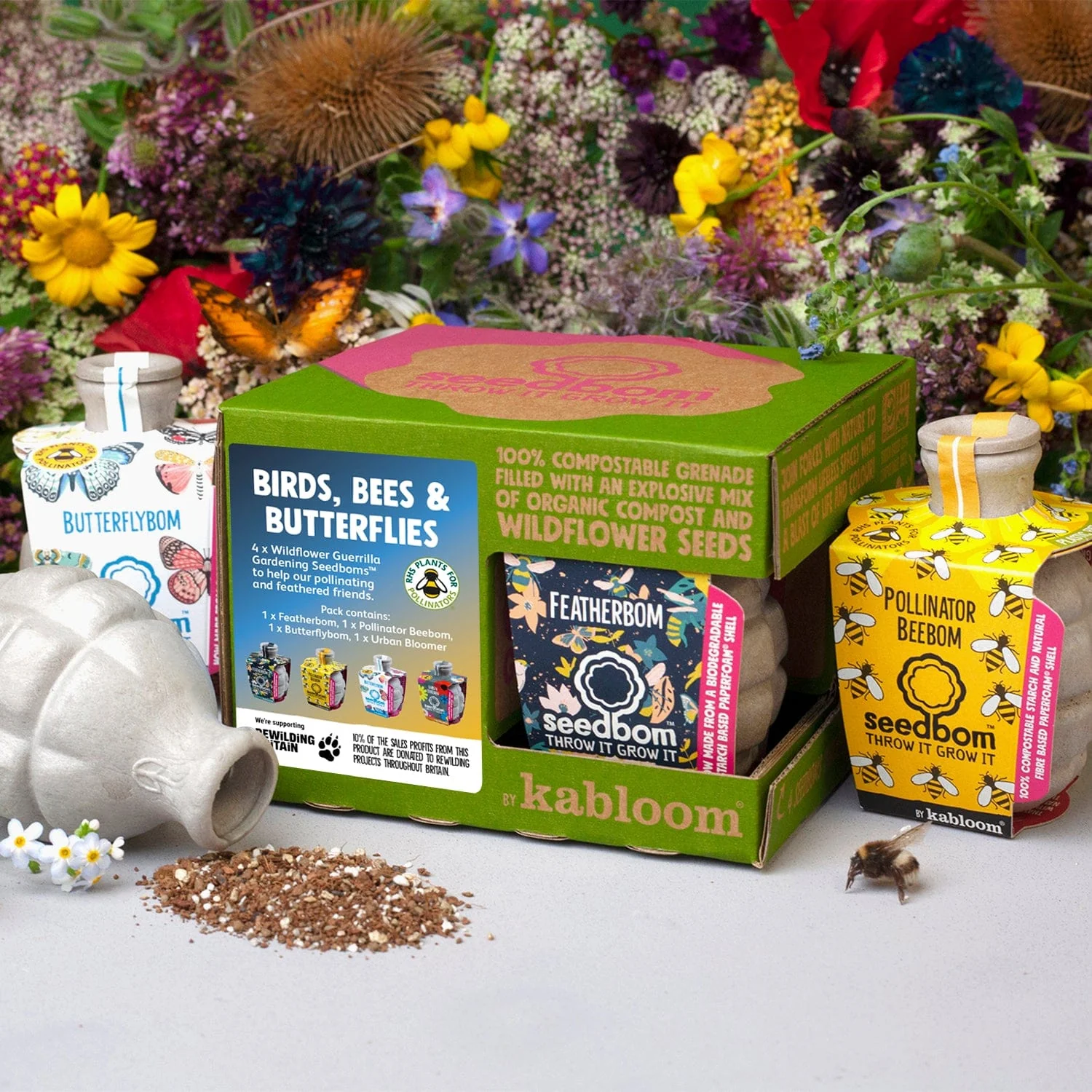 Birds, Bees & Butterflies Seedbom Gift Box - Image 2