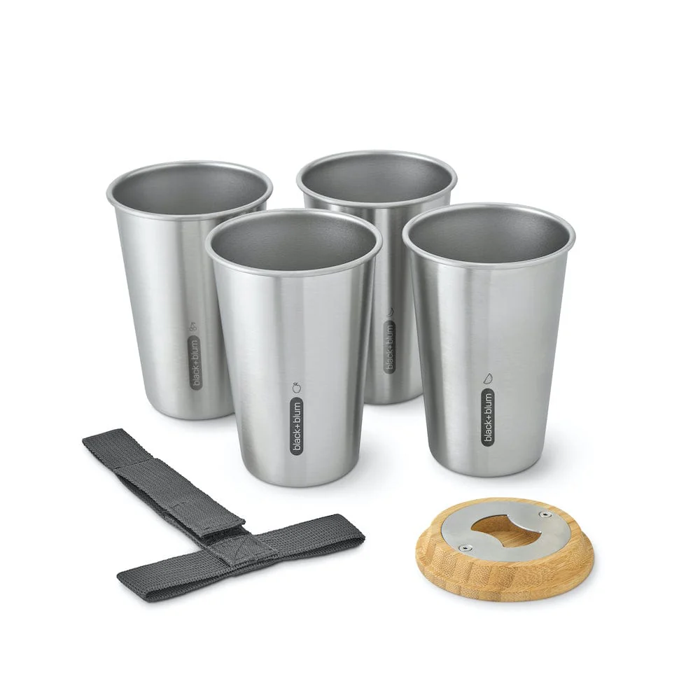 black+blum Stainless Steel Cup Set with Bottle Opener - Image 5
