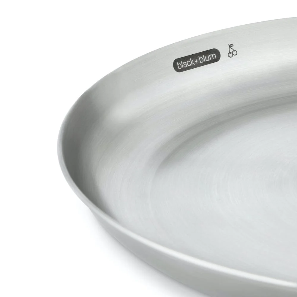 black+blum Stainless Steel Plate Set with Bamboo Board - Image 4
