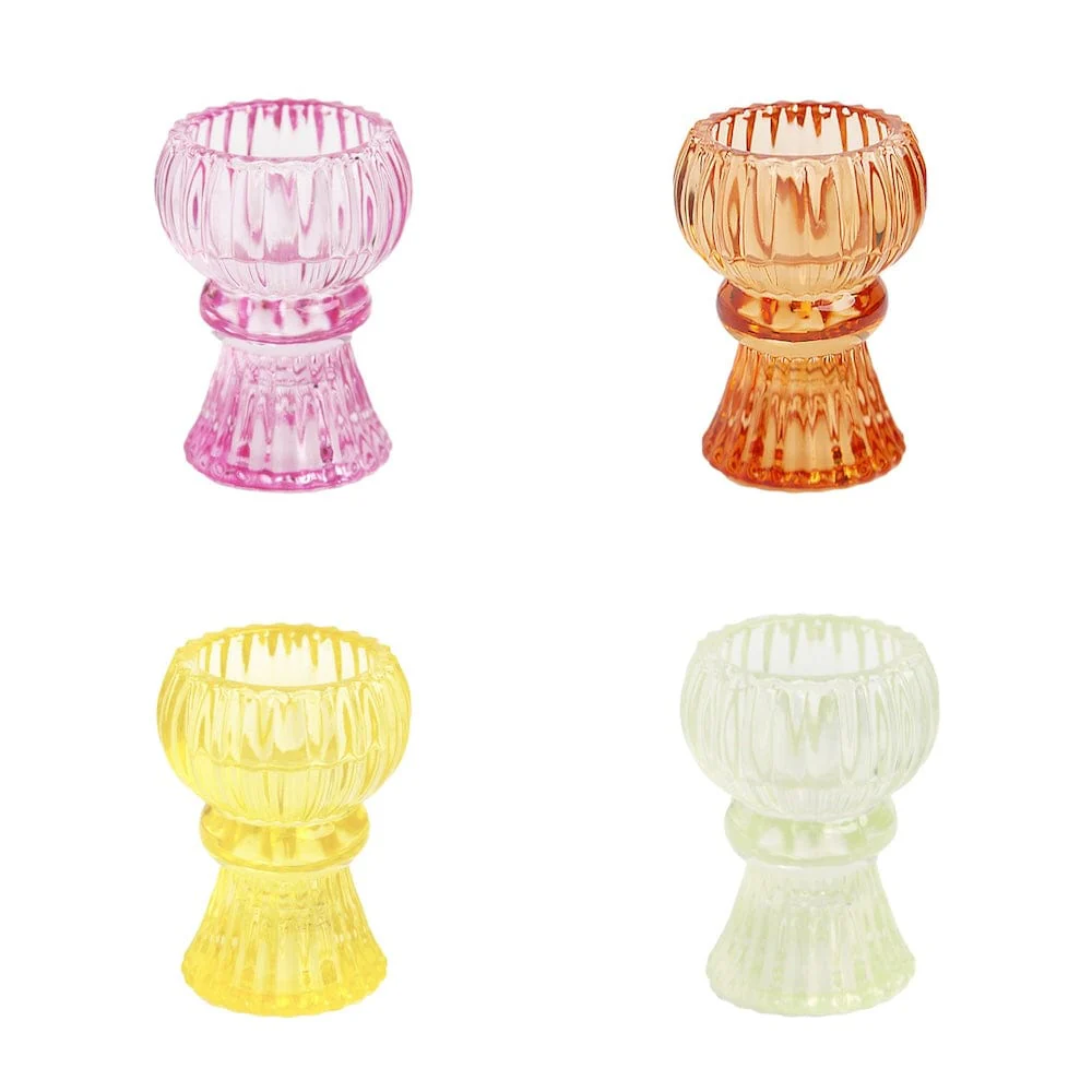Boho Glass 2-Way Candle Holder