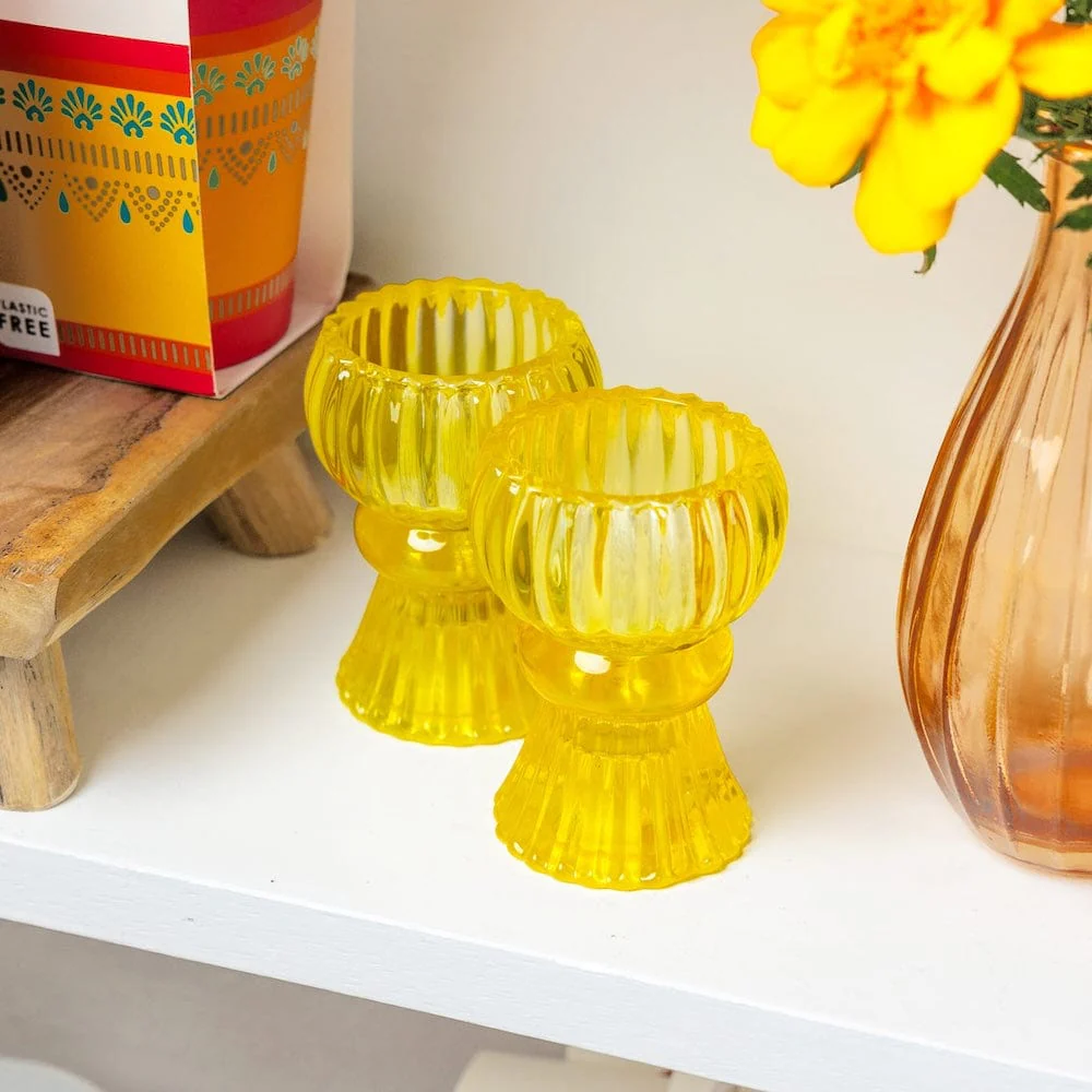 Boho Glass 2-Way Candle Holder - Image 17