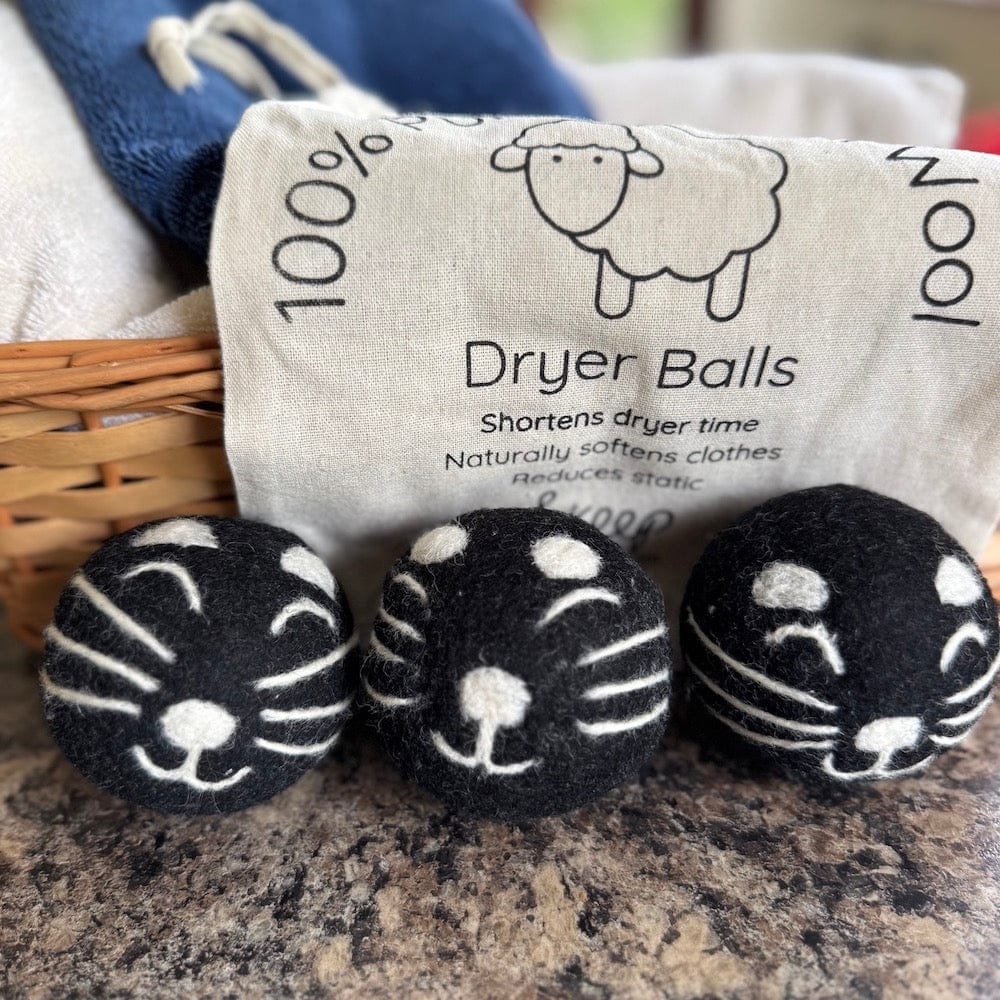 Cat Wool Dryer Balls - Set of 3 & Storage Bag - Image 5