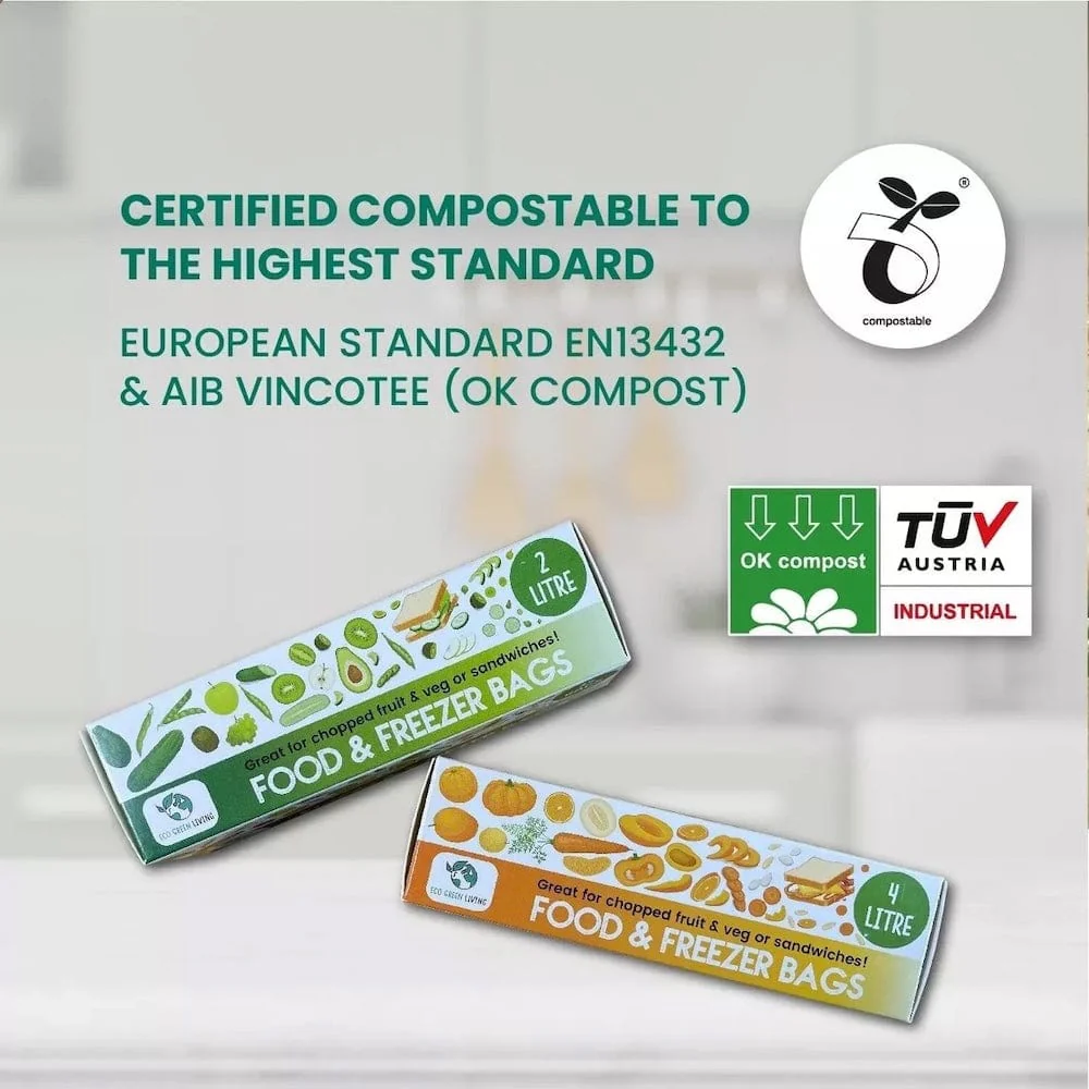 Compostable Food & Freezer Bags - 35 x 2 Litre - Image 5