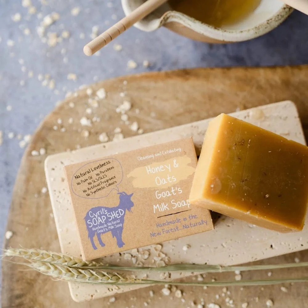 Cyril's Soap Shed Goat's Milk Soap - Honey & Oats - Image 2