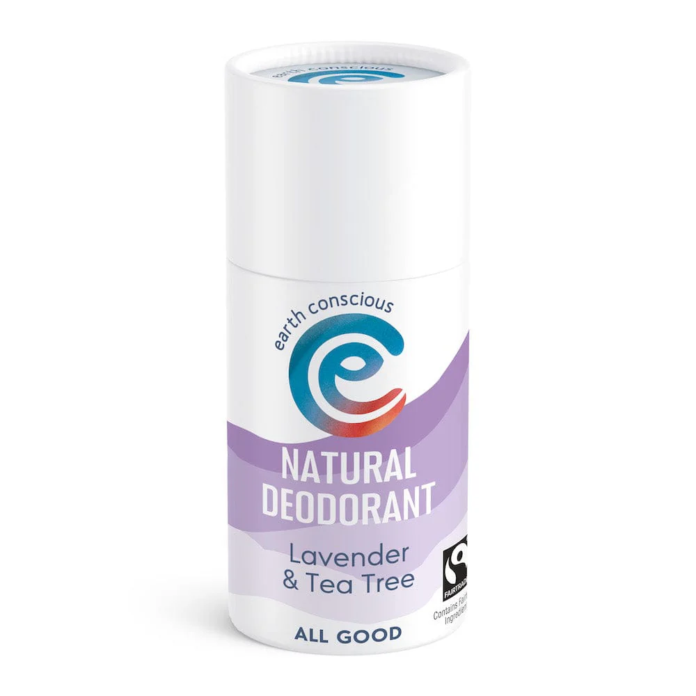Earth Conscious Natural Deodorant Stick 90g - Lavender & Tea Tree
