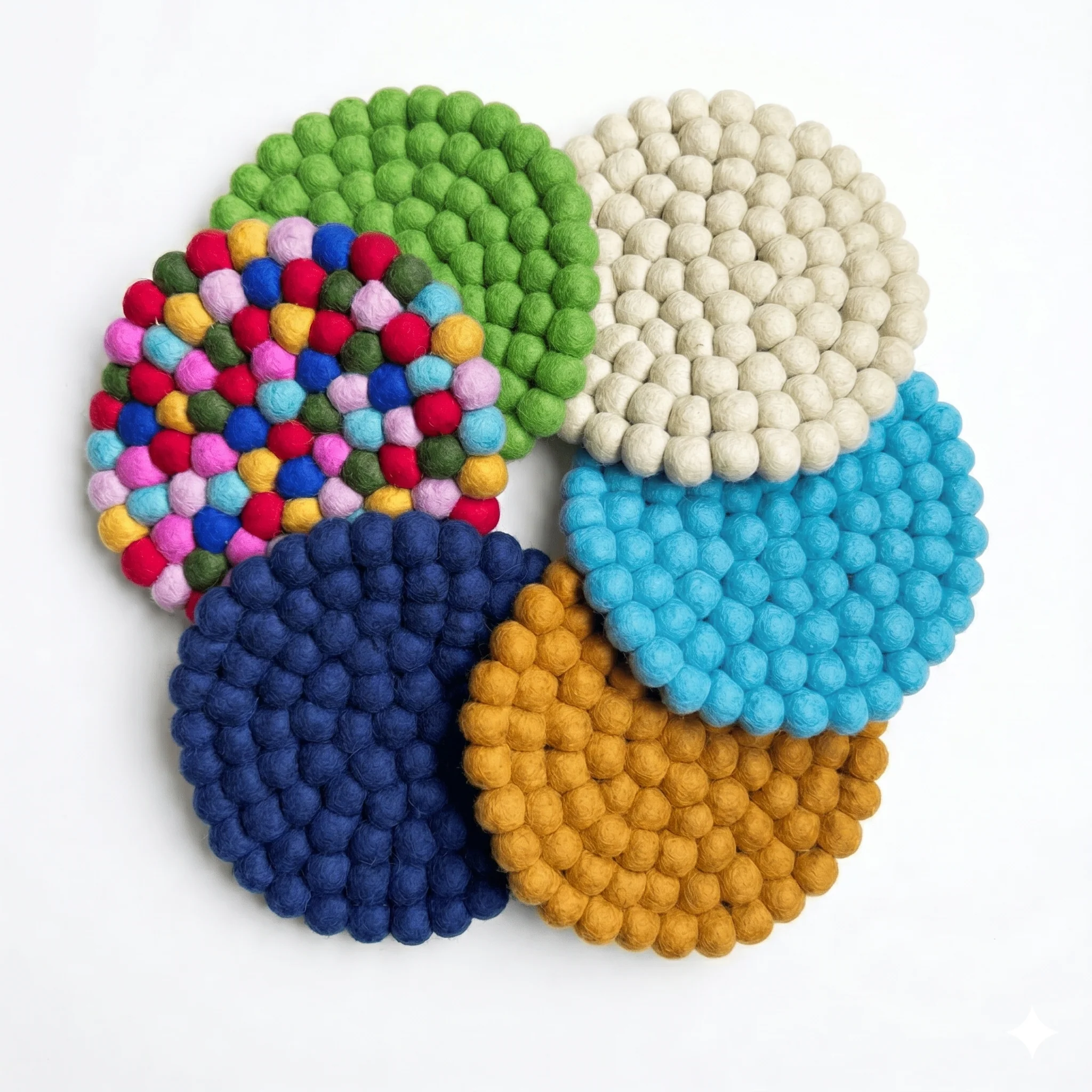 Fairtrade Wool Felt Round Placemat