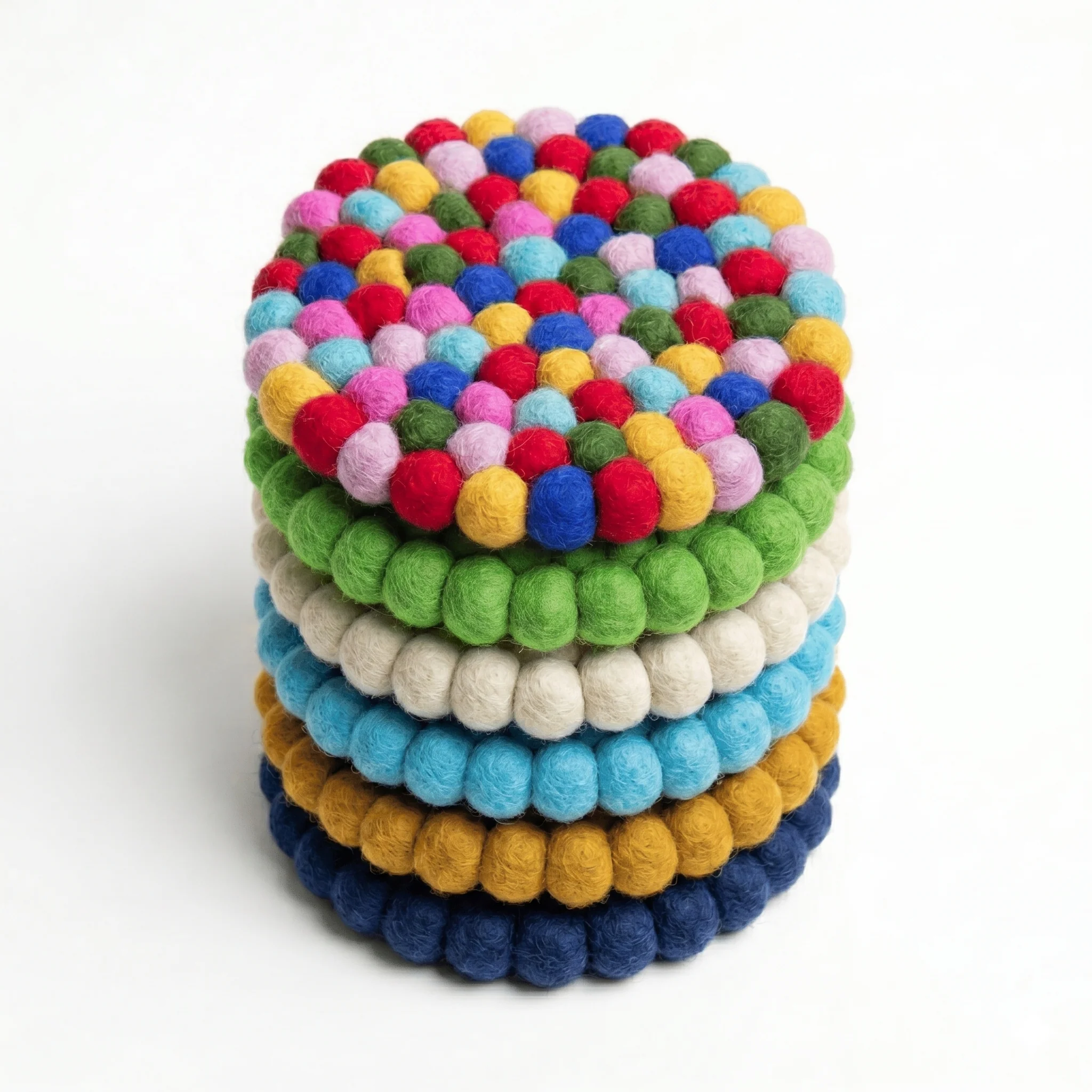 Fairtrade Wool Felt Round Placemat - Image 2