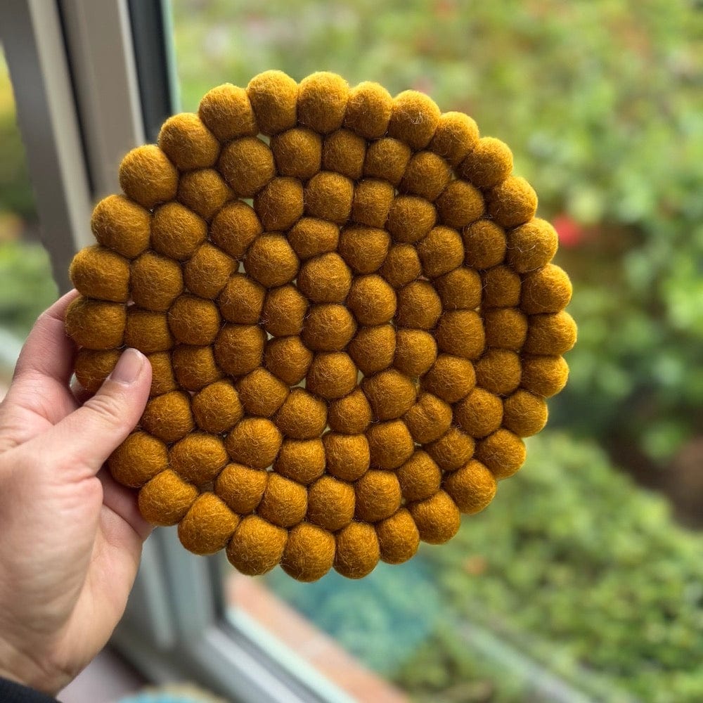 Fairtrade Wool Felt Round Placemat - Image 4