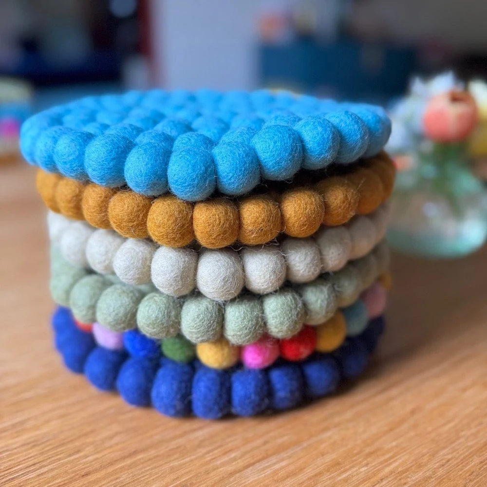Fairtrade Wool Felt Round Placemat - Image 7