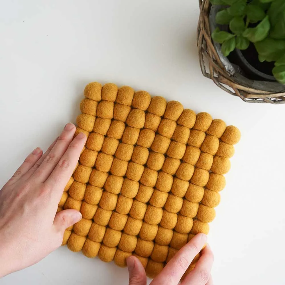 Fairtrade Wool Felt Square Trivet - Image 11