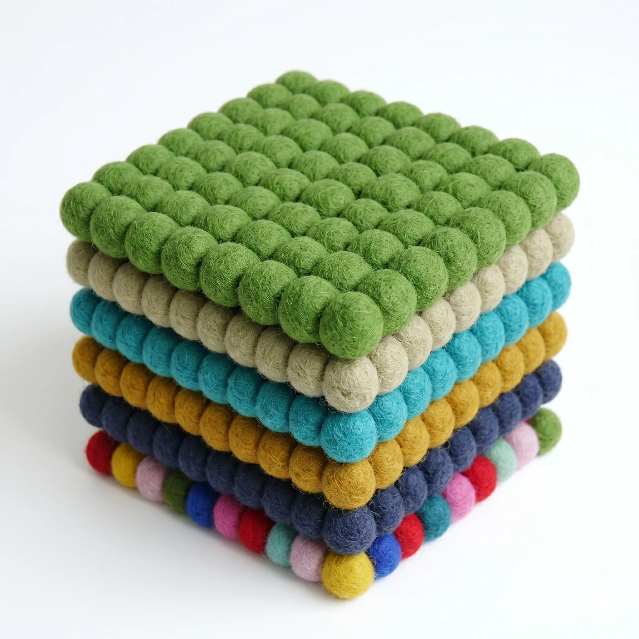 Fairtrade Wool Felt Square Trivet - Image 2