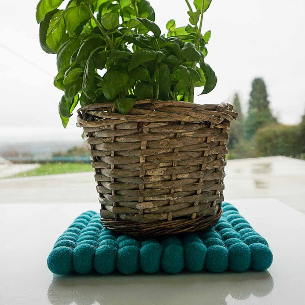 Fairtrade Wool Felt Square Trivet - Image 4