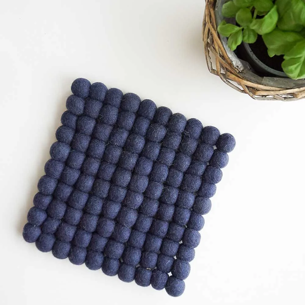 Fairtrade Wool Felt Square Trivet - Image 9