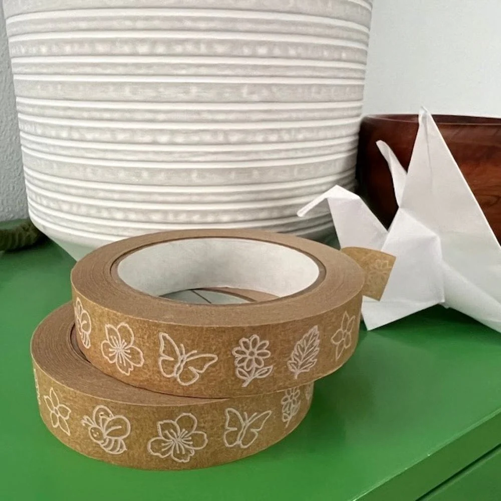 Flora & Fauna Biodegradable Paper Tape 24mm x 50m - Image 4