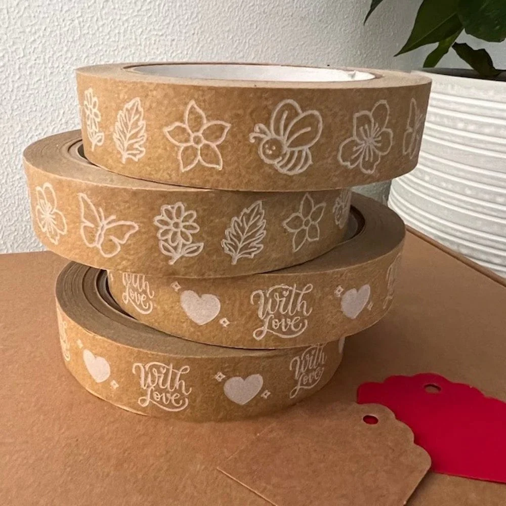 Flora & Fauna Biodegradable Paper Tape 24mm x 50m - Image 5