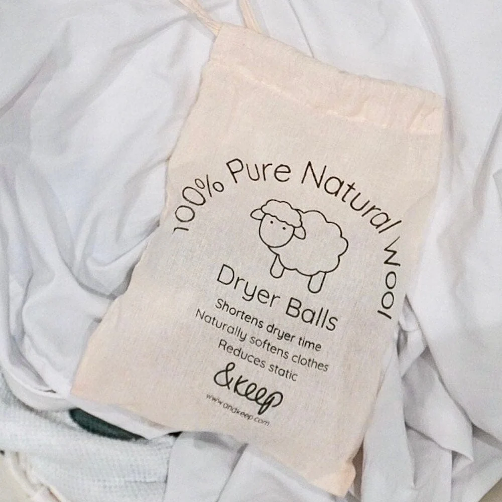 Sheep Wool Dryer Balls - Set of 3 & Storage Bag - Image 6