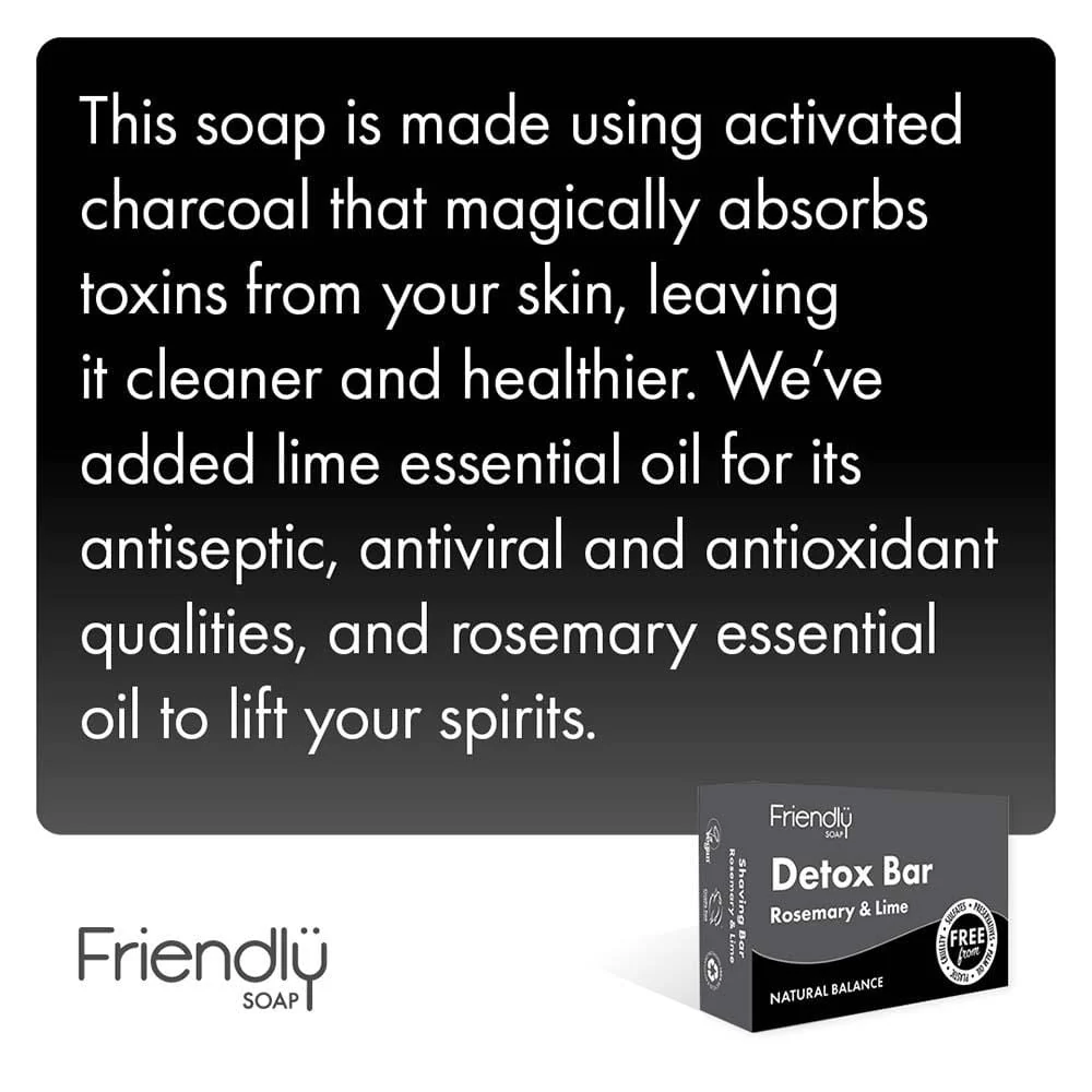 Friendly Soap - Charcoal Detox Bar - Image 4
