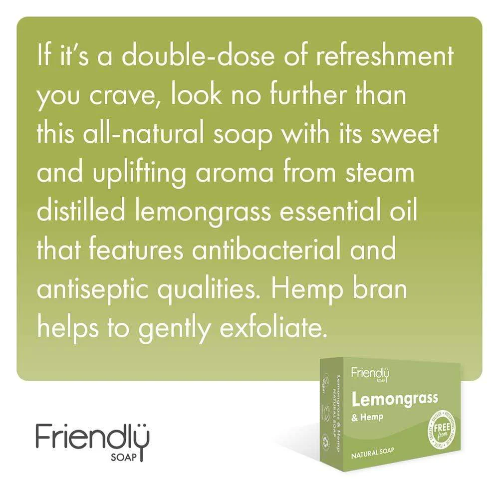 Friendly Soap - Lemongrass & Hemp - Image 4