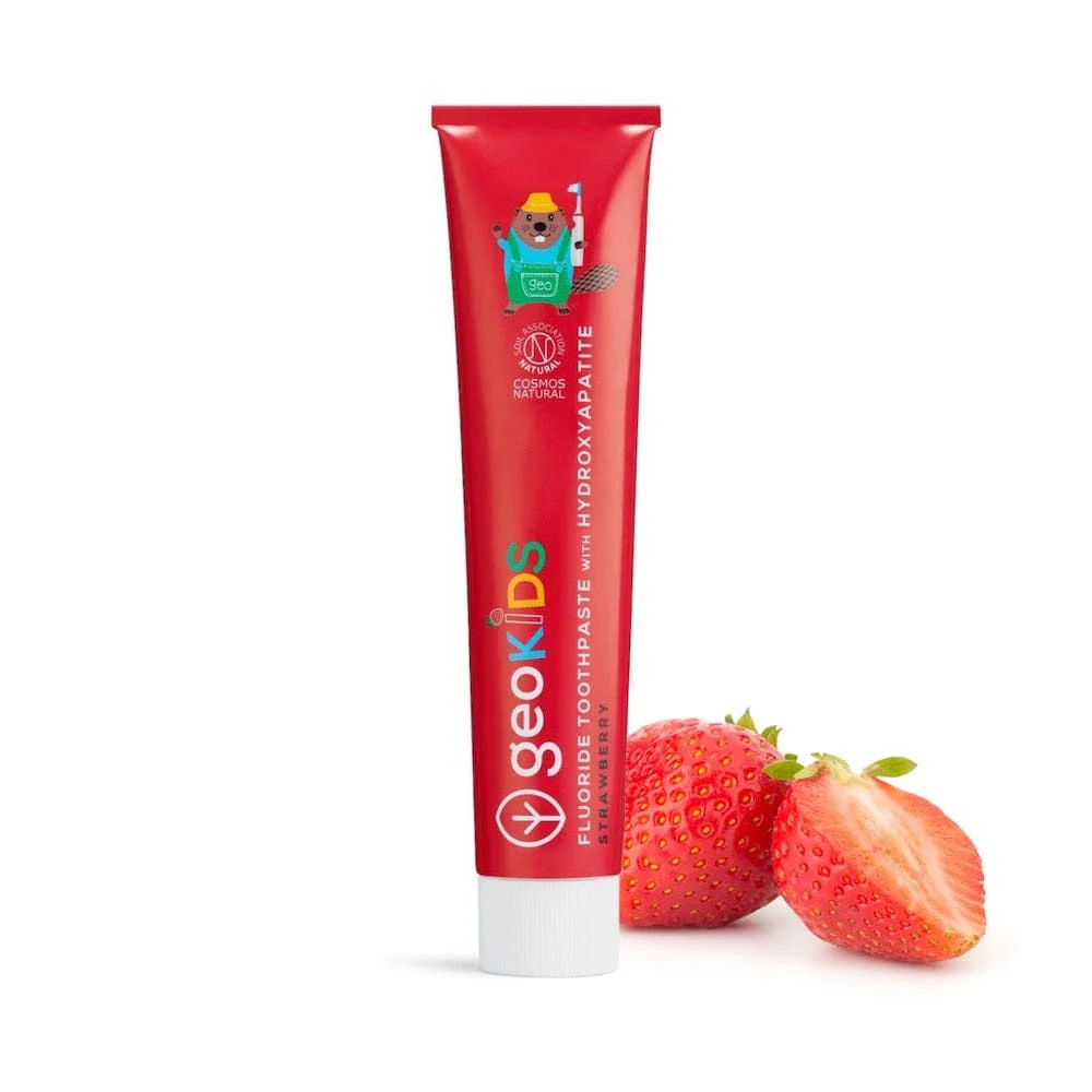 Georganics Fluoride Toothpaste with Hydroxyapatite - Kids' Strawberry