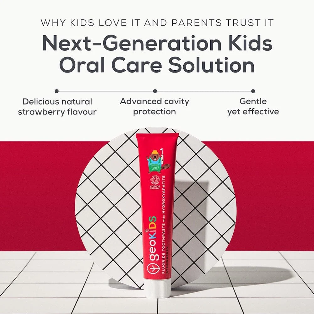 Georganics Fluoride Toothpaste with Hydroxyapatite - Kids' Strawberry - Image 6