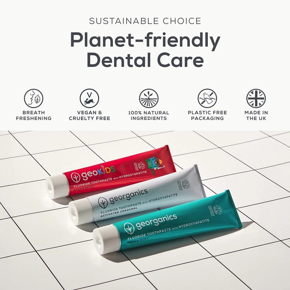 Georganics Fluoride Toothpaste with Hydroxyapatite - Kids' Strawberry - Image 7