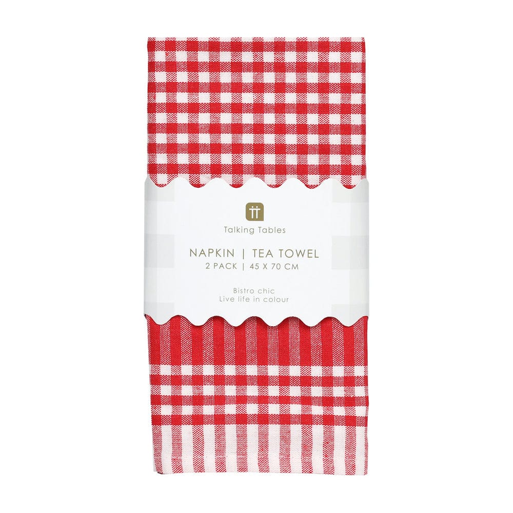 Gingham Cotton Napkins/Tea Towels - 2 Pack - Image 13