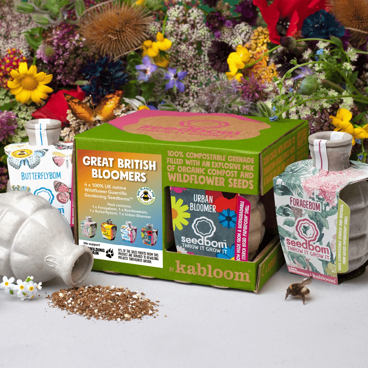 Great British Bloomers Seedbom Gift Box - Image 2