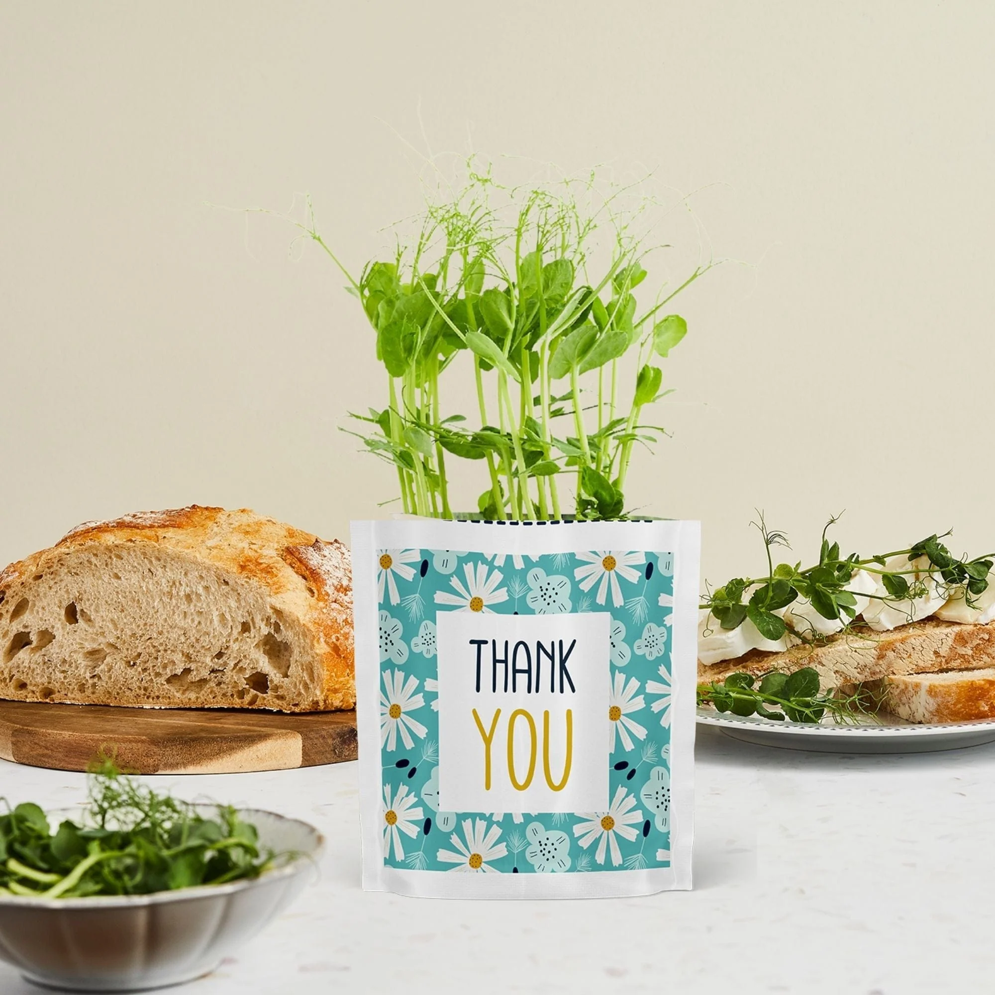 Thank You Growable Microgreen Greetings Card - Image 3