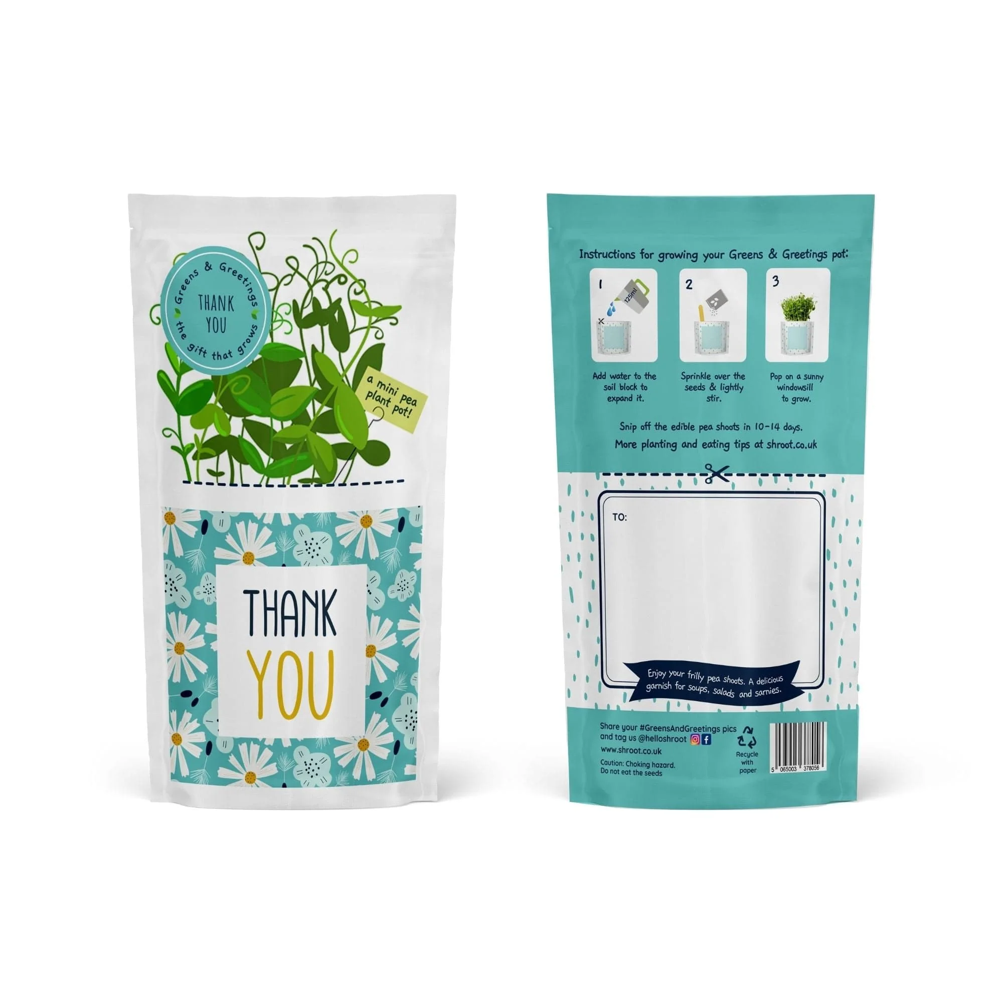 Thank You Growable Microgreen Greetings Card - Image 4