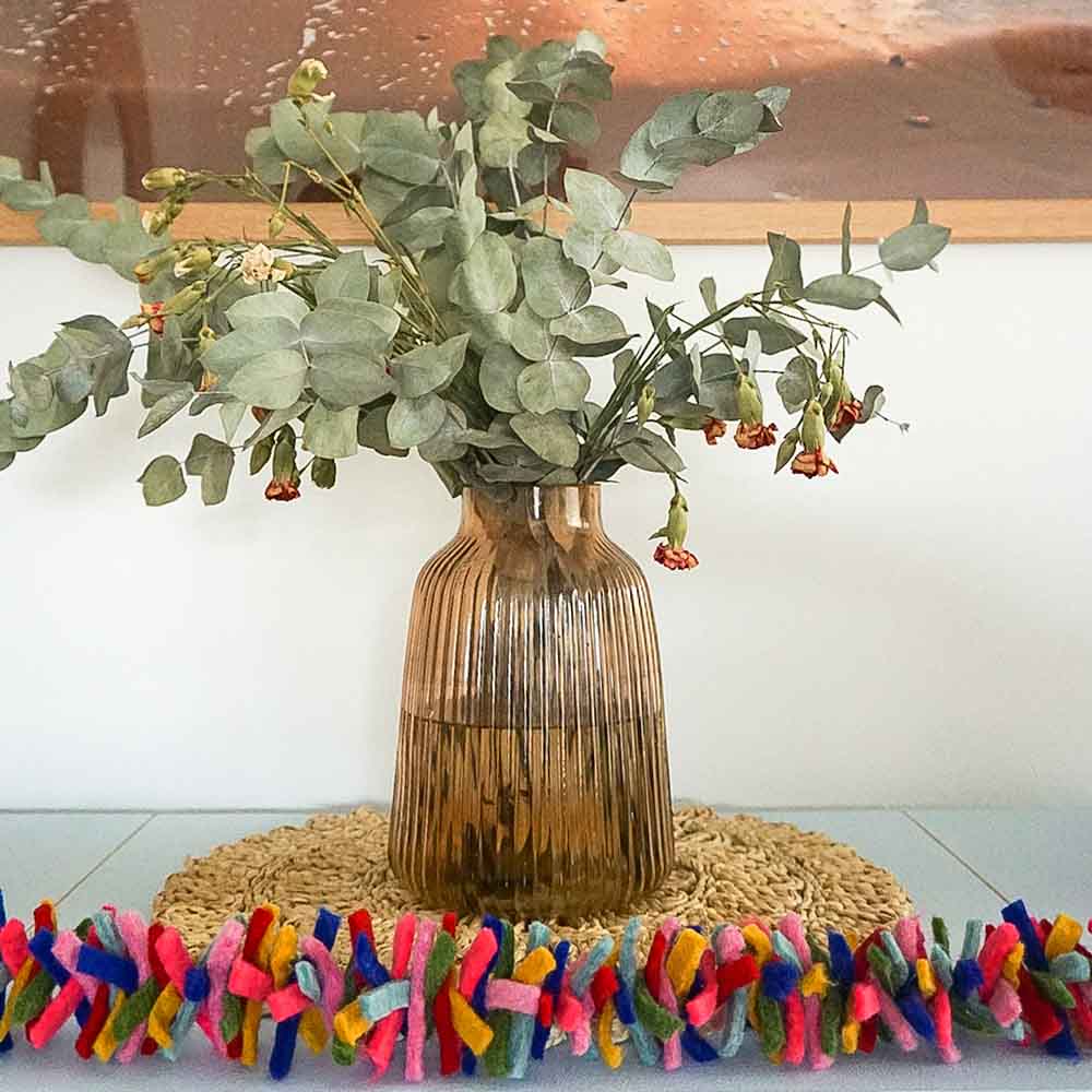 Hand Felted Tinsel Confetti Garland - Image 6