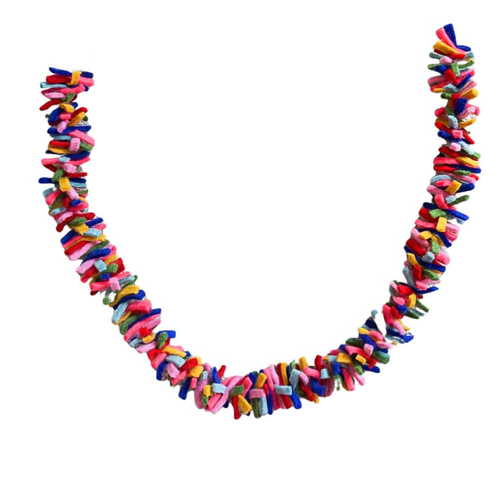 Hand Felted Tinsel Confetti Garland - Image 8