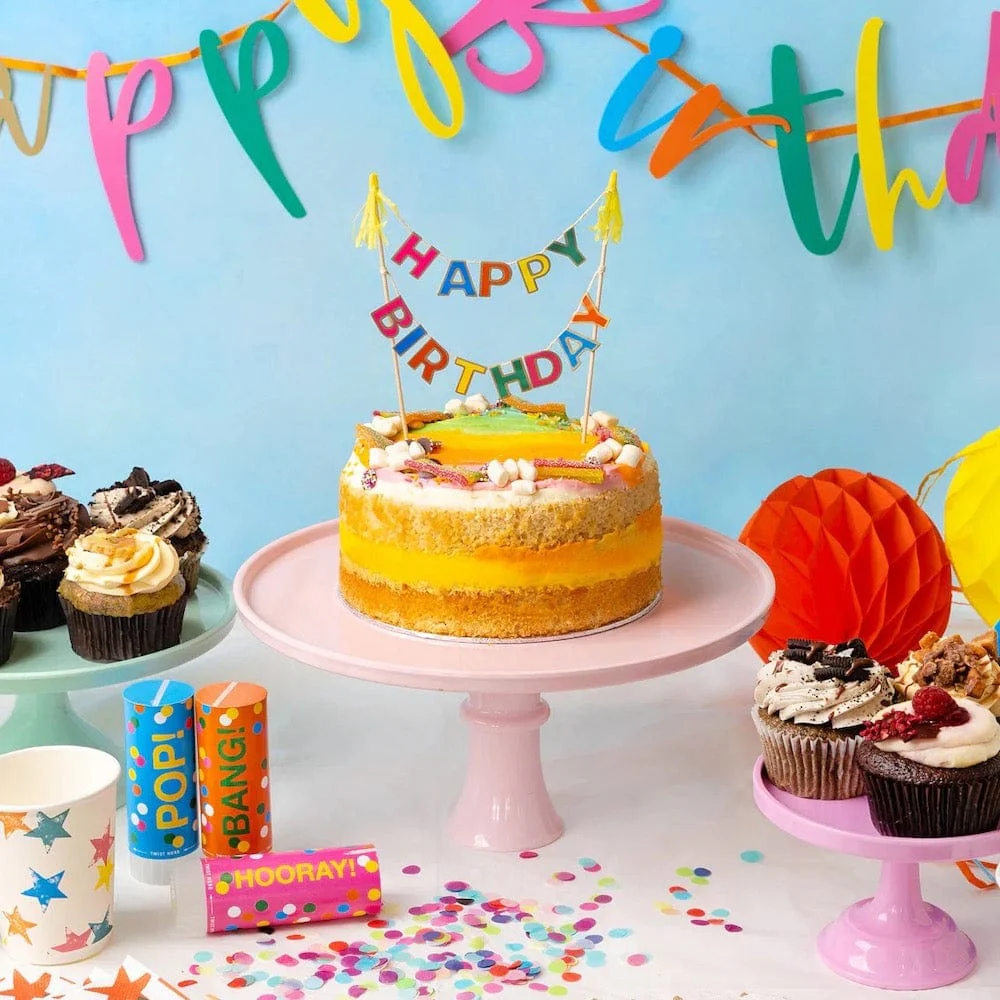 Happy Birthday Cake Bunting Topper - Image 2