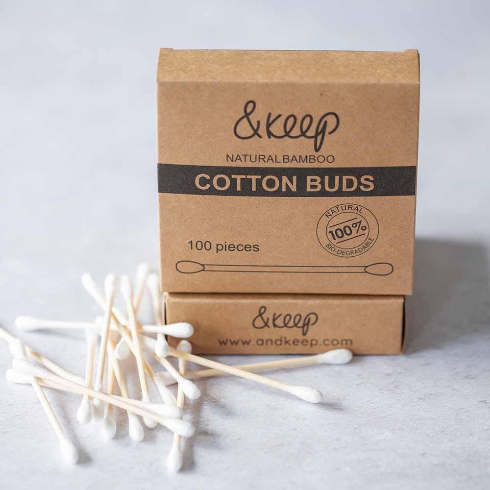 &Keep Bamboo Cotton Buds - Pack of 100 - Image 4