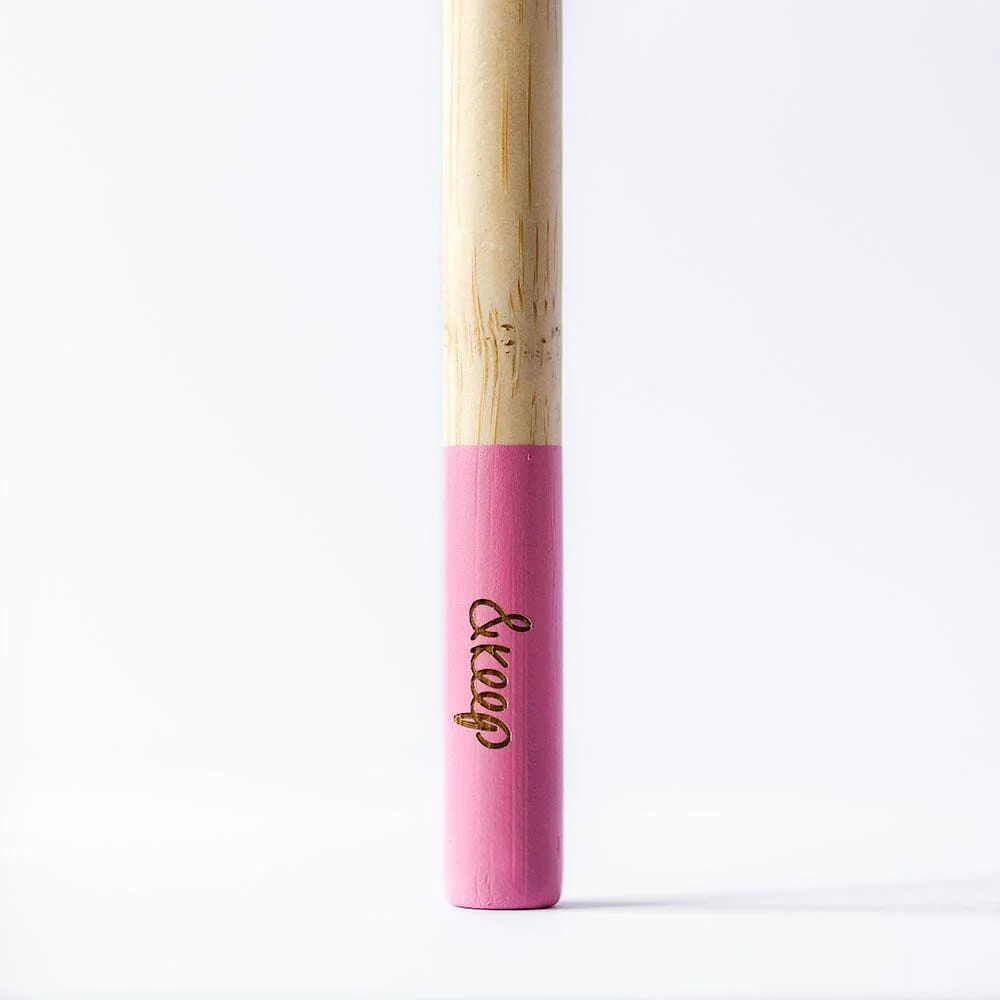 &Keep Bamboo Toothbrush - Pink - Image 3