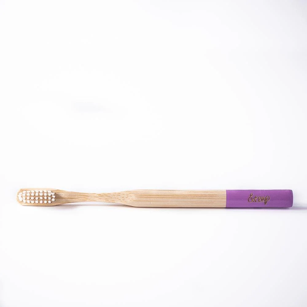 &Keep Bamboo Toothbrush - Purple - Image 2