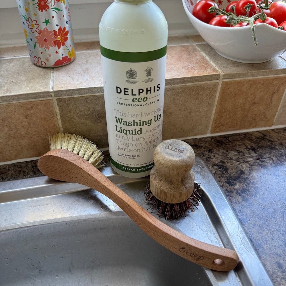&Keep Curved Handled Beechwood Dish Brush - Image 2