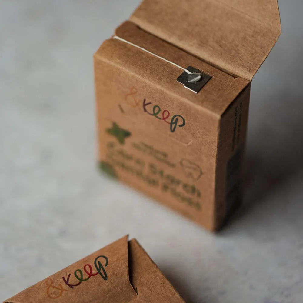 &Keep Vegan Corn Starch Dental Floss - Mint - Image 2