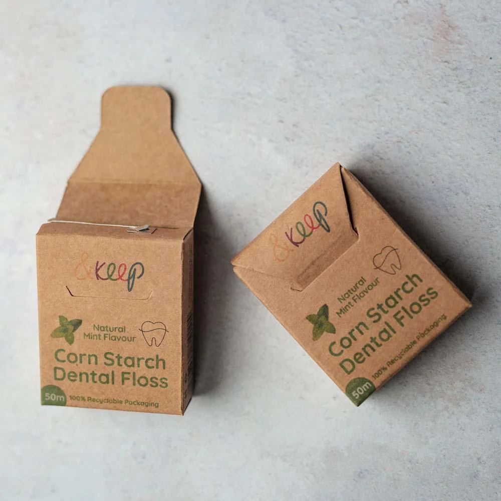 &Keep Vegan Corn Starch Dental Floss - Mint - Image 3