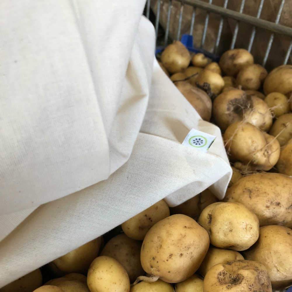 Large Recycled Cotton Produce Bag - Image 6