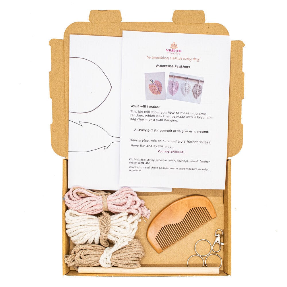 Macrame Feather Craft Kit by Wild Roots - Image 4