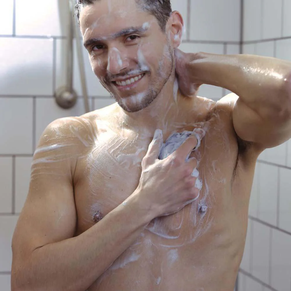 Mens 3-in-1 Shower Bar - Watermint & Lemon by FOAMIE - Image 4