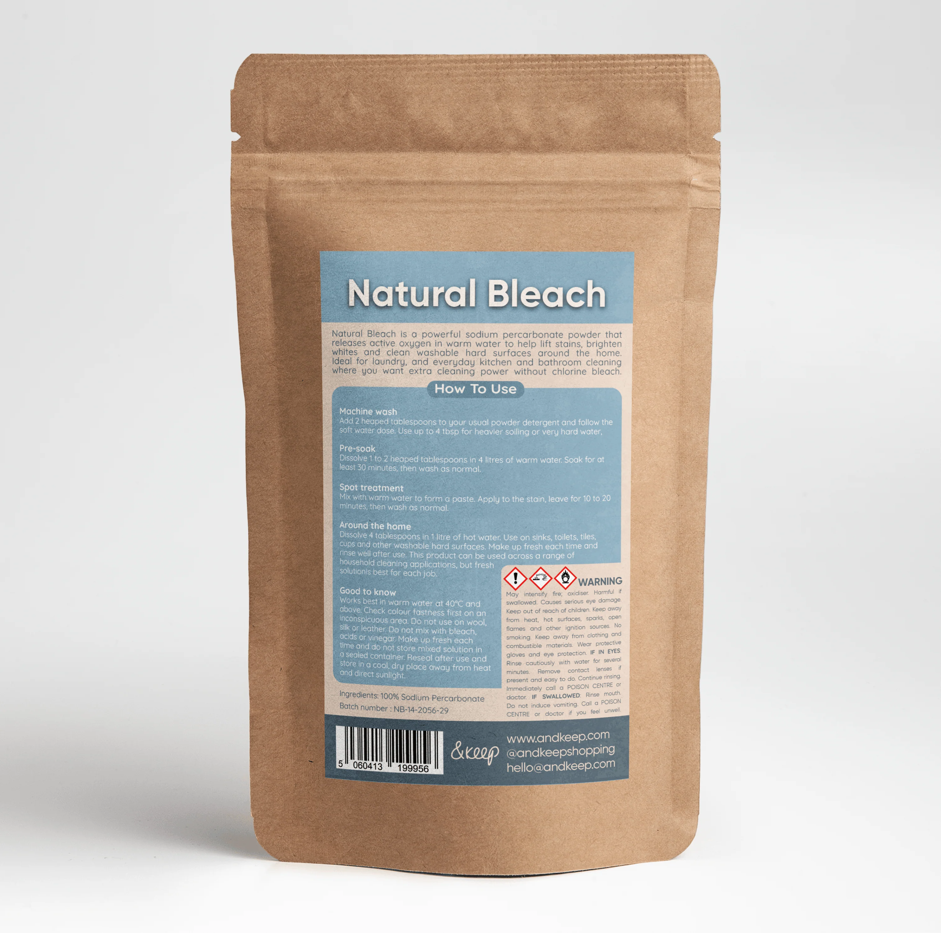 Natural Bleach - Percarbonate of Soda - 750g - Image 2