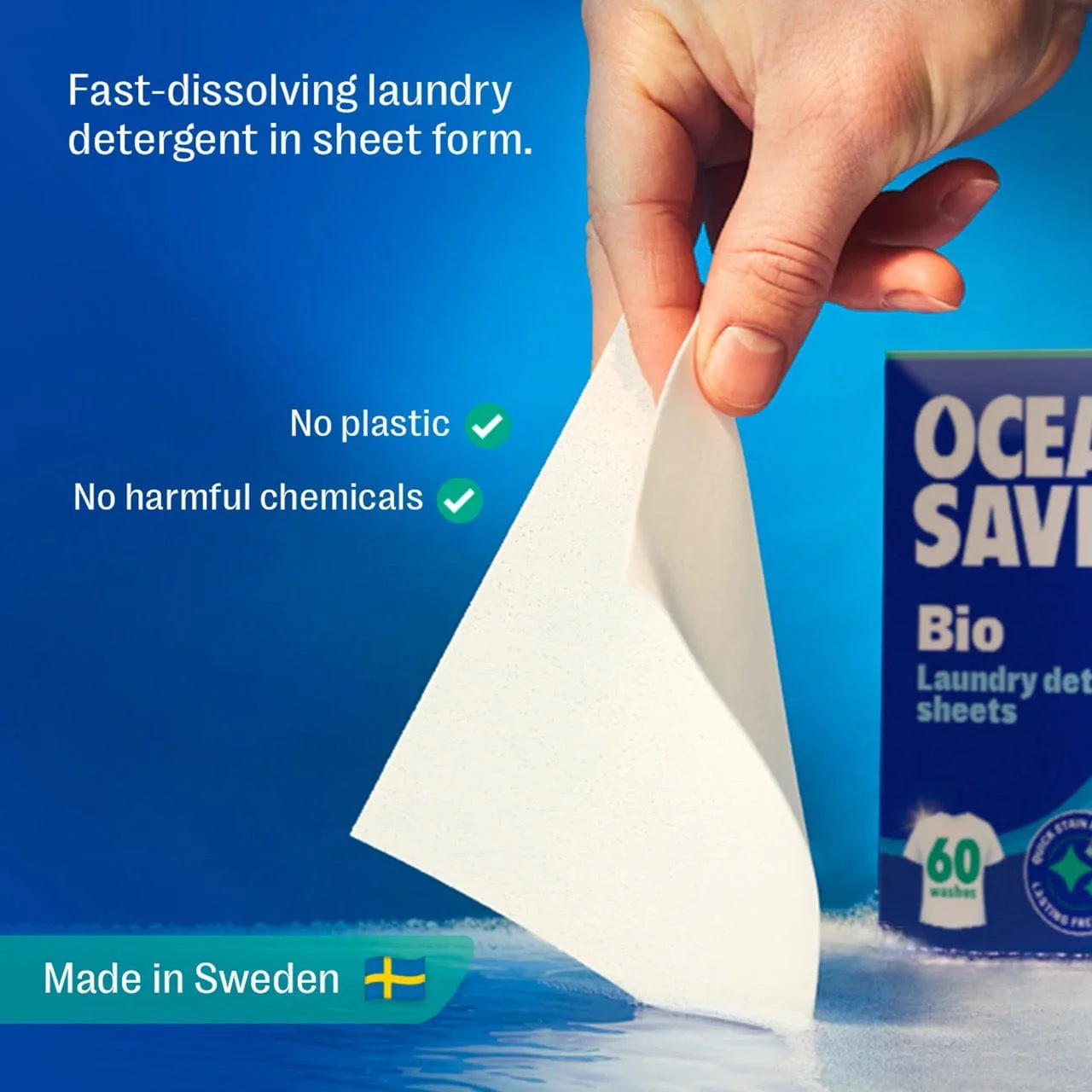 OceanSaver Bio Laundry Detergent Sheets (60) - Image 5