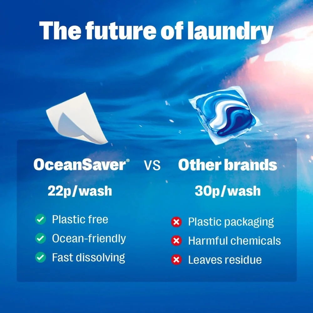 OceanSaver Bio Laundry Detergent Sheets (60) - Image 6