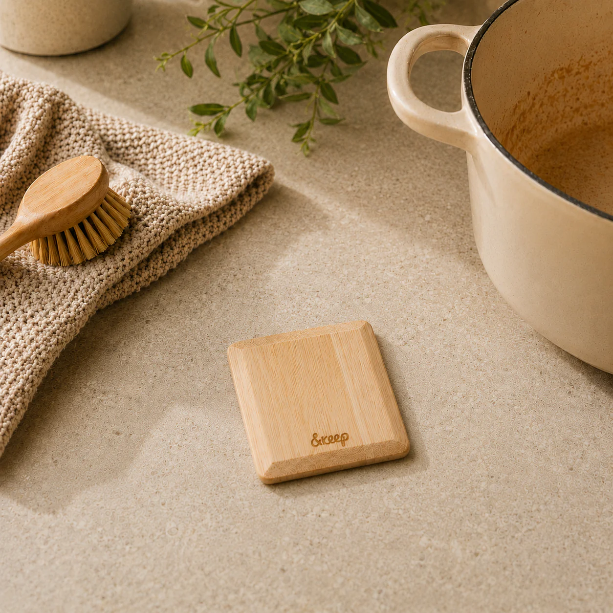 &Keep Organic Bamboo Pot Scraper - Image 3