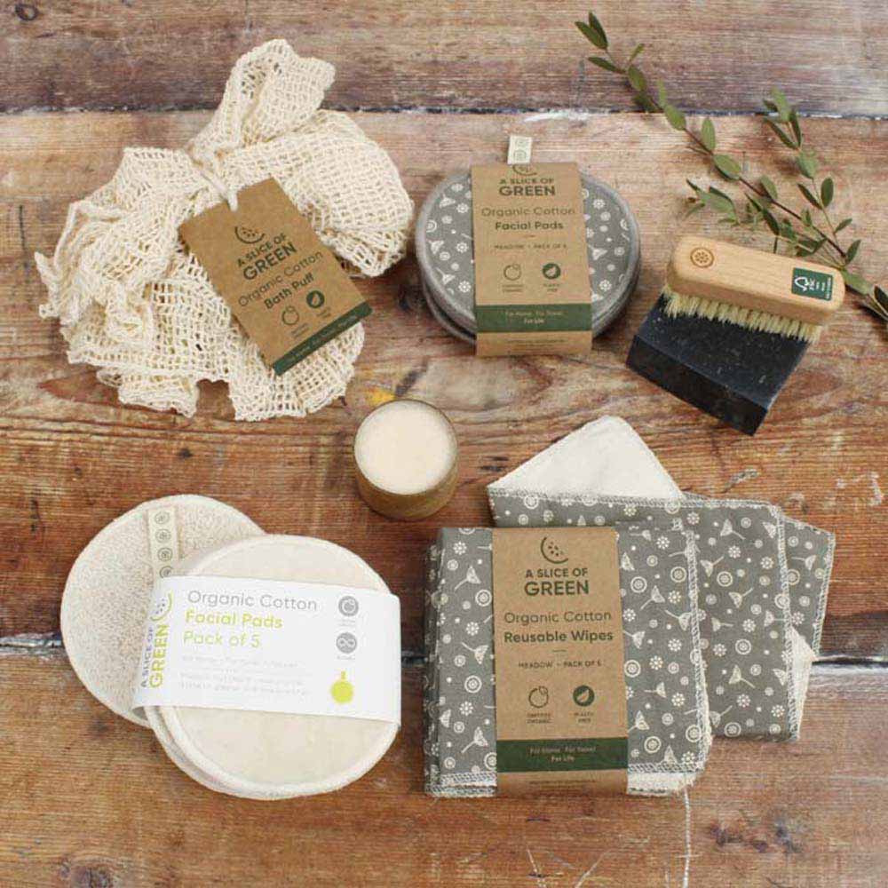 Organic Cotton Reusable Wipes - Meadow - Pack of 5 - Image 7