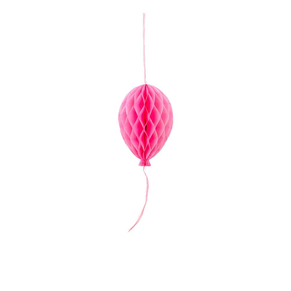 Pastel Birthday Balloons Paper Honeycomb Decorations - 3 Pack - Image 5