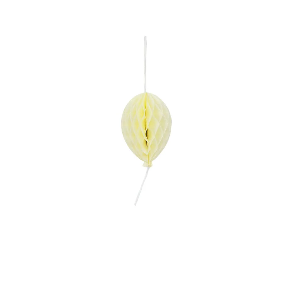 Pastel Birthday Balloons Paper Honeycomb Decorations - 3 Pack - Image 6